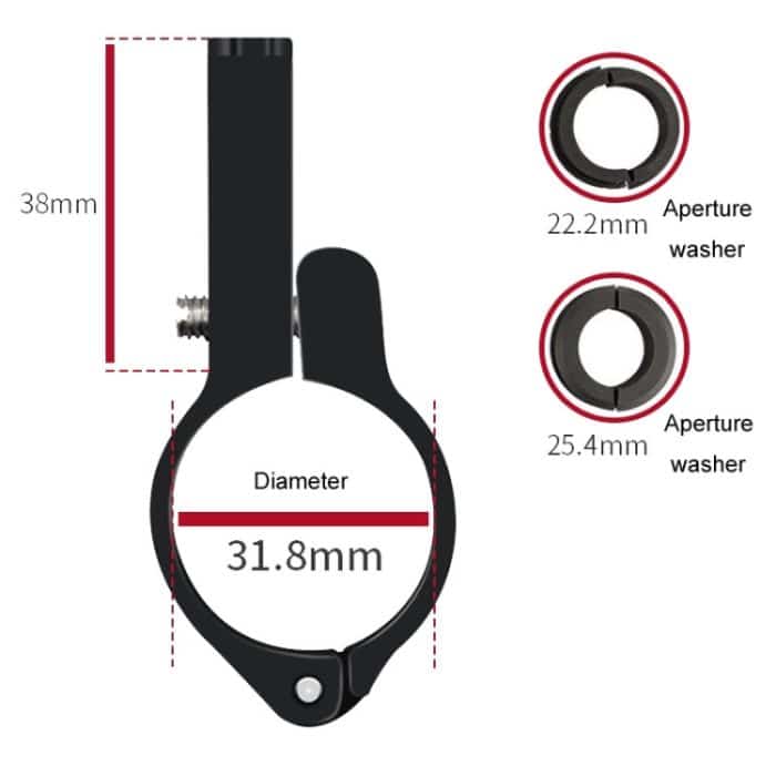 ENLEE Aluminiumlegierung Telefonhalter Fahrradfahren Feste Navigationshalterung – Bild 4