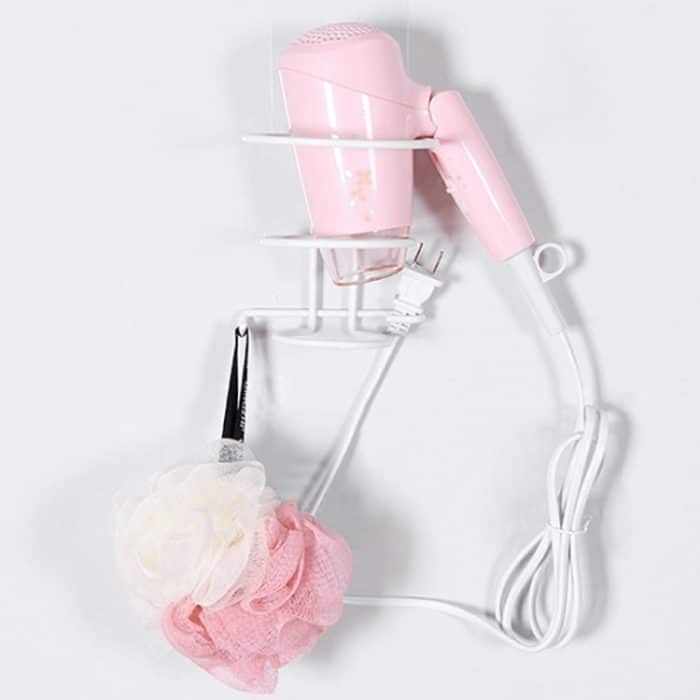 No-Punch-Wandhalterung für Haartrockner, Badezimmerregal – Bild 6