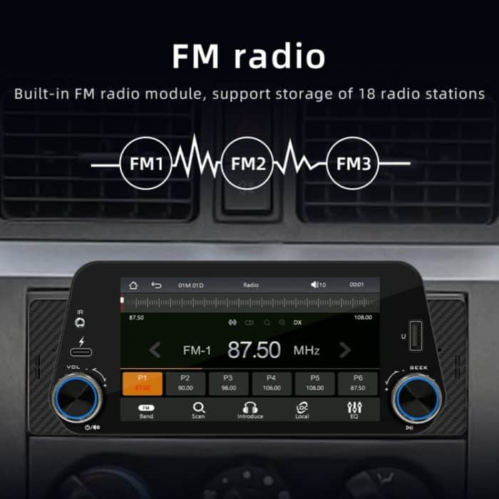 5-Zoll-MP5-Autoradio mit kabelloser Bluetooth-Freisprecheinrichtung, F152W – Bild 11