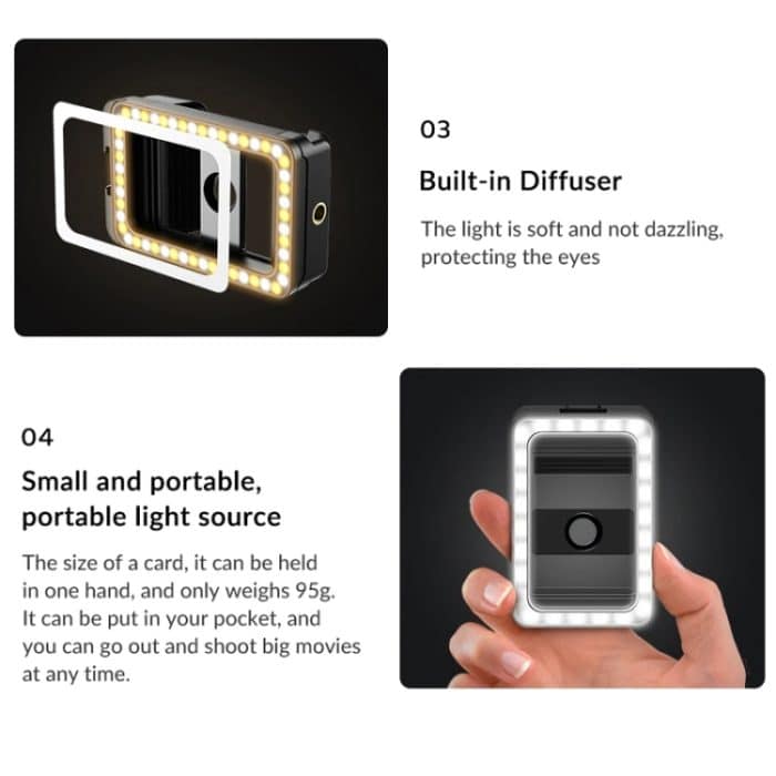 APEXEL Multifunktionaler Fülllicht-Telefonclip mit 1/4 Zoll und M17-M37-Gewinde, APL-FL.23 – Bild 11