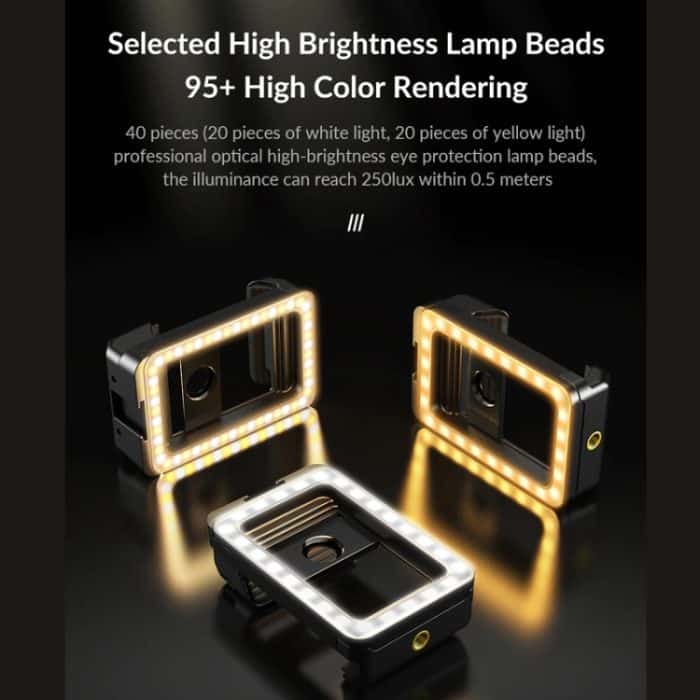 APEXEL Multifunktionaler Fülllicht-Telefonclip mit 1/4 Zoll und M17-M37-Gewinde, APL-FL.23 – Bild 3