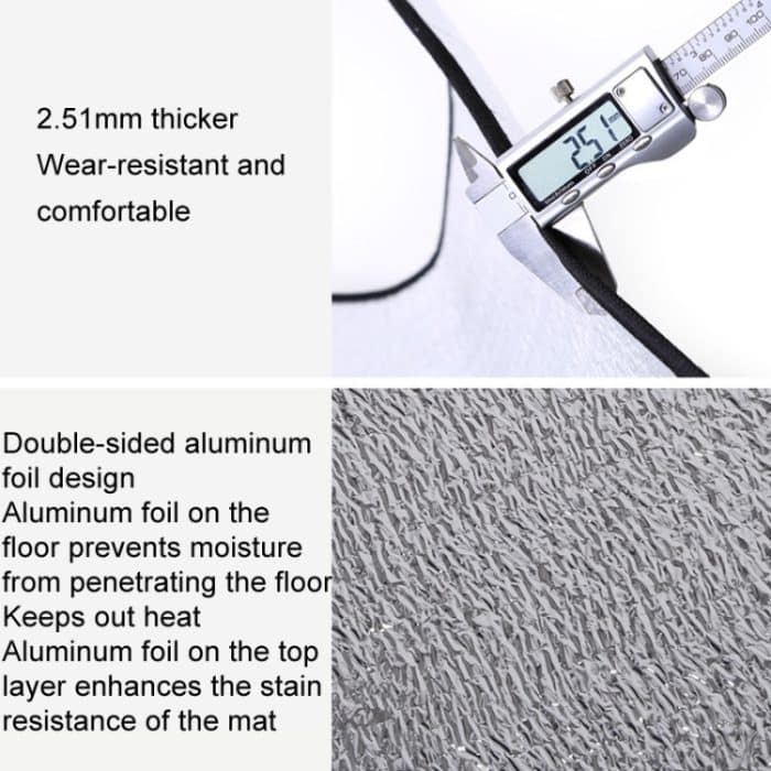Outdoor Große Sechseckige Doppelseitige Aluminiumfolie Feuchtigkeitspad Wasserdichte Wärmedämmung Campingausrüstung Zelt Picknick Pad – Bild 8
