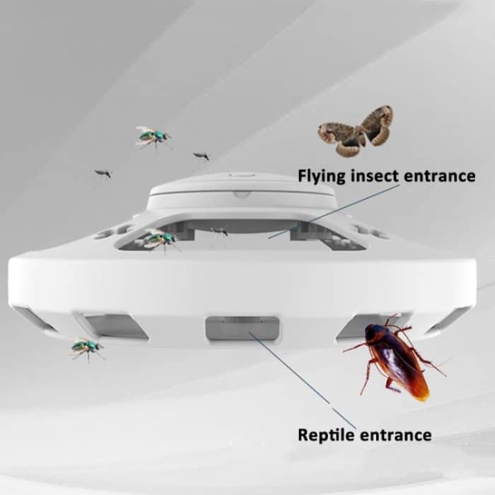 Flohfliegen-Mückenfalle, Kakerlakenhaus mit warmem und violettem Licht – Bild 7