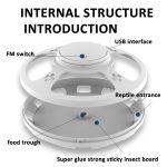 Flohfliegen-Mückenfalle, Kakerlakenhaus mit warmem und violettem Licht – Bild 9