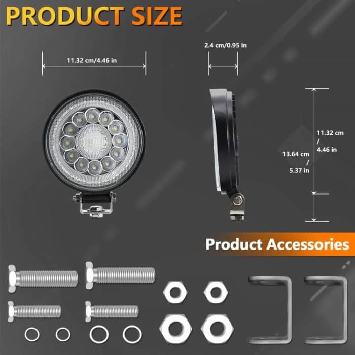 4 Zoll rundes gemischtes leuchtendes Doppelkreis-Angel-Eye-Arbeitslicht, D0102 – Bild 7