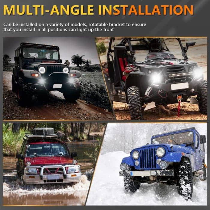 4 Zoll rundes gemischtes leuchtendes Doppelkreis-Angel-Eye-Arbeitslicht, D0102 – Bild 9