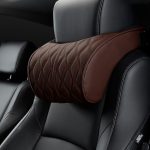 Autositz-Stützkissen aus Memory-Schaum, Black Headrest, Coffee Headrest, Black Waist Support, Coffee Waist Support