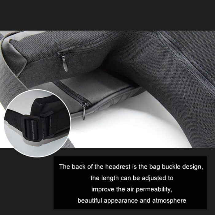 Autositz-Stützkissen aus Memory-Schaum, Black Headrest, Coffee Headrest, Black Waist Support, Coffee Waist Support – Bild 4