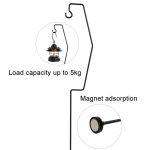 Outdoor Camping Schreibtischlampe Rahmen Retro Eisen Kunst Camp Lampe Hängeregal Desktop Magnet Lichtmast – Bild 4