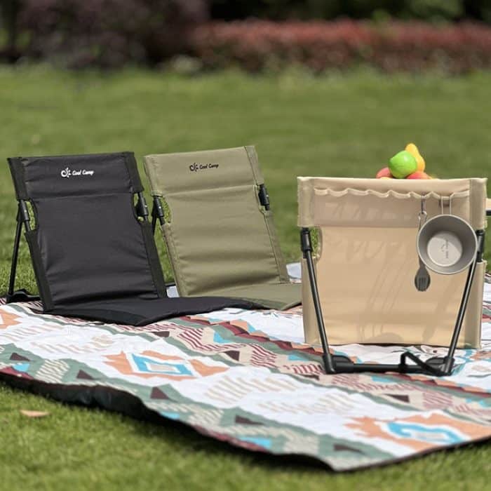 COOLCAMP C-Y006 Outdoor Camping Rückenkissen Aluminium Klappbarer Strandstuhl Park Wild Freizeitstuhl – Bild 2