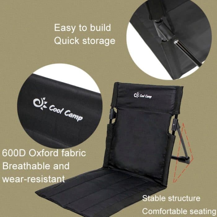 COOLCAMP C-Y006 Outdoor Camping Rückenkissen Aluminium Klappbarer Strandstuhl Park Wild Freizeitstuhl – Bild 3