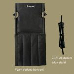 COOLCAMP C-Y006 Outdoor Camping Rückenkissen Aluminium Klappbarer Strandstuhl Park Wild Freizeitstuhl – Bild 4