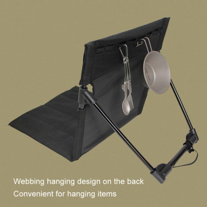 COOLCAMP C-Y006 Outdoor Camping Rückenkissen Aluminium Klappbarer Strandstuhl Park Wild Freizeitstuhl – Bild 5