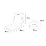 COOLCAMP C-Y006 Outdoor Camping Rückenkissen Aluminium Klappbarer Strandstuhl Park Wild Freizeitstuhl – Bild 9