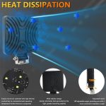 4 Zoll quadratisches Mischlicht Doppelkreis Angel Eye Arbeitslicht, D0103 – Bild 8