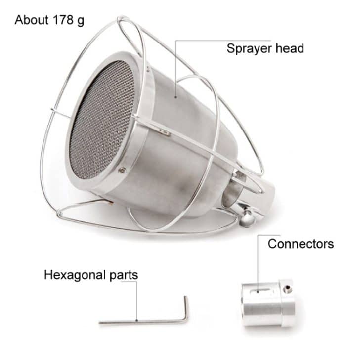 COOL CAMP CF-75 Outdoor-Camping-Handgrill-Flammenwerfer-Adapter, rauchfreier Grill, Spitfire-Zubehör – Bild 3