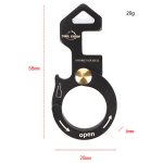 COOL CAMP CF-165 Outdoor Multifunktionale Aluminiumschnalle Camping Lanyard Haken Telefonhalter Flaschenheber – Bild 4