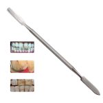 Zahnspatel aus Edelstahl, doppelendige Zementspatel, Zahninstrumente