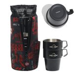 COOL CAMP CF-519 Outdoor Camping 304 Edelstahl Kaffeetasse Wärmedämmung Anti-Verbrühung Doppel-Vakuumbecher, 4 In 1 Set – Bild 2