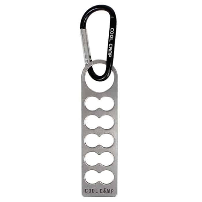 COOLCAMP CF-A207 Outdoor-Camping-Zelthering-Organizer, tragbares Campinghering-Regal aus Edelstahl, 28x105mm – Bild 1