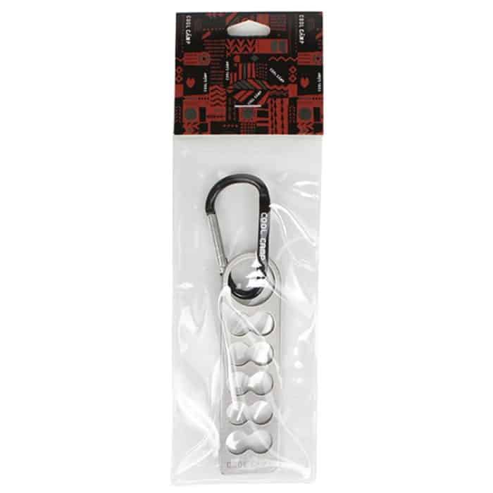 COOLCAMP CF-A207 Outdoor-Camping-Zelthering-Organizer, tragbares Campinghering-Regal aus Edelstahl, 28x105mm – Bild 8