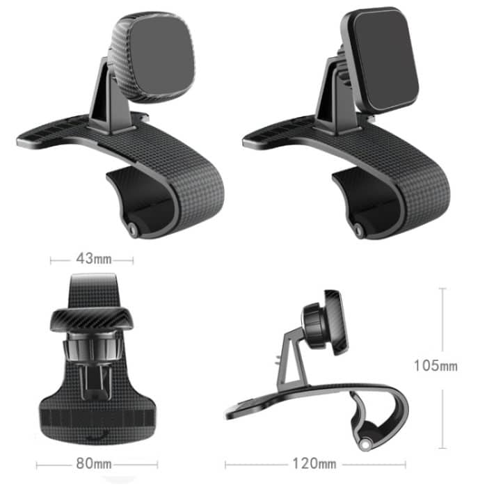 Magnetischer Handyhalter fürs Auto, Armaturenbrett, Parkplatz, Nummernschild – Bild 2