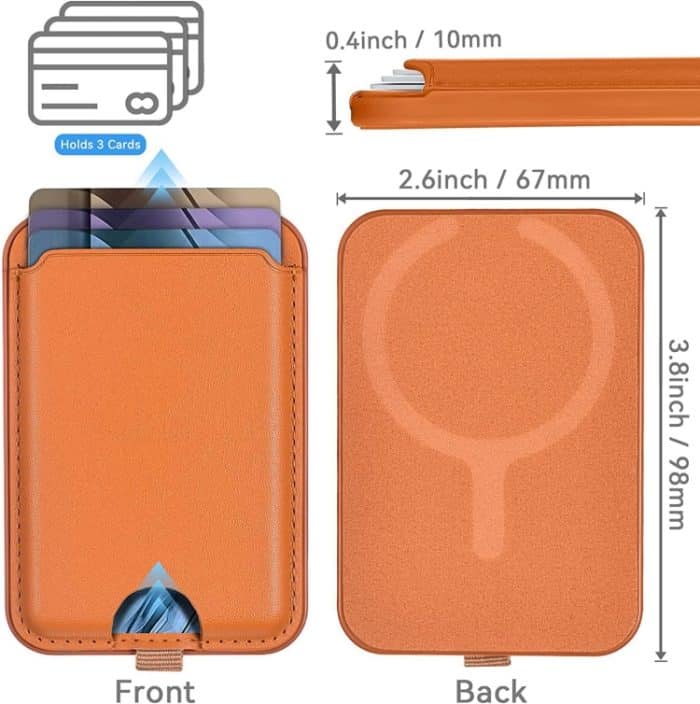 Für iPhone 15/14/13 magnetischer Brieftaschen-Kartenhalter mit verstellbarem Ständer – Bild 4