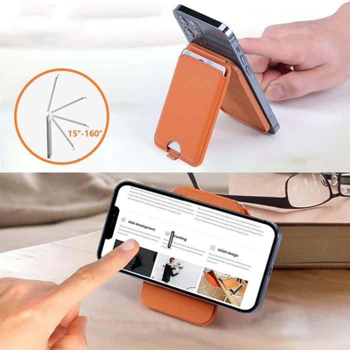 Für iPhone 15/14/13 magnetischer Brieftaschen-Kartenhalter mit verstellbarem Ständer – Bild 8