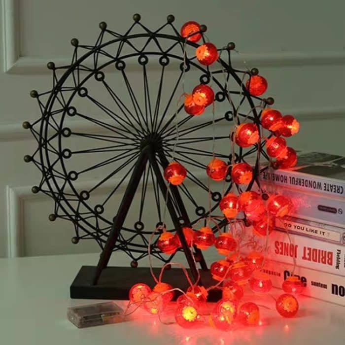 Chinesische rote Laternen-LED-Leuchten für das neue Jahr, 1.5m 10 Light, 3m 20 Light, 6m 40 Light – Bild 6