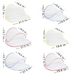 Installationsfreies, zusammenklappbares, tragbares, insektensicheres Netz-Abdeckungskopf-Mini-Moskitonetz für die Reise, Regular Red, Regular Yellow, Regular Blue, Enlarged Red, Enlarged Blue, Enlarged Yellow – Bild 2