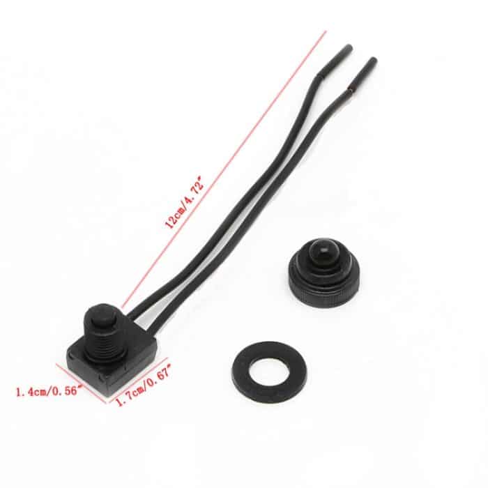 12V wasserdichter Druckknopf-Leitungsschalter für Motorräder/Autos/Yachten – Bild 2