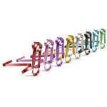 Weinflaschenhalter mit Metallband zum Aufhängen, dekorative Ornamente für den Schreibtisch – Bild 2