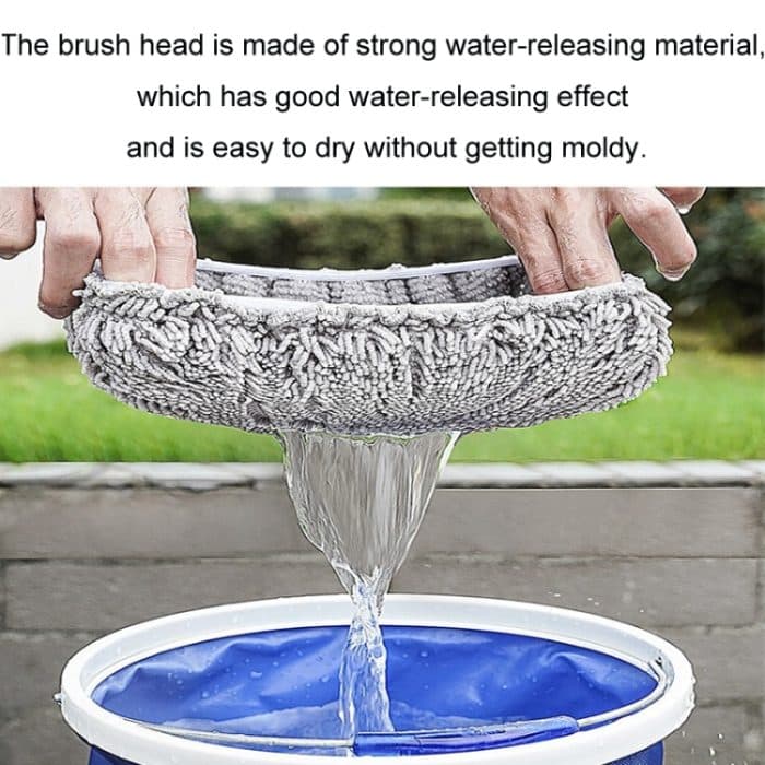 Auto-Chenille-Teleskop-Autowaschmopp mit gebogenem Griff und weichen Borsten – Bild 3