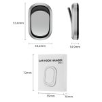 2 teile/satz Auto Kleber Multifunktionale Unsichtbare Haken – Bild 3