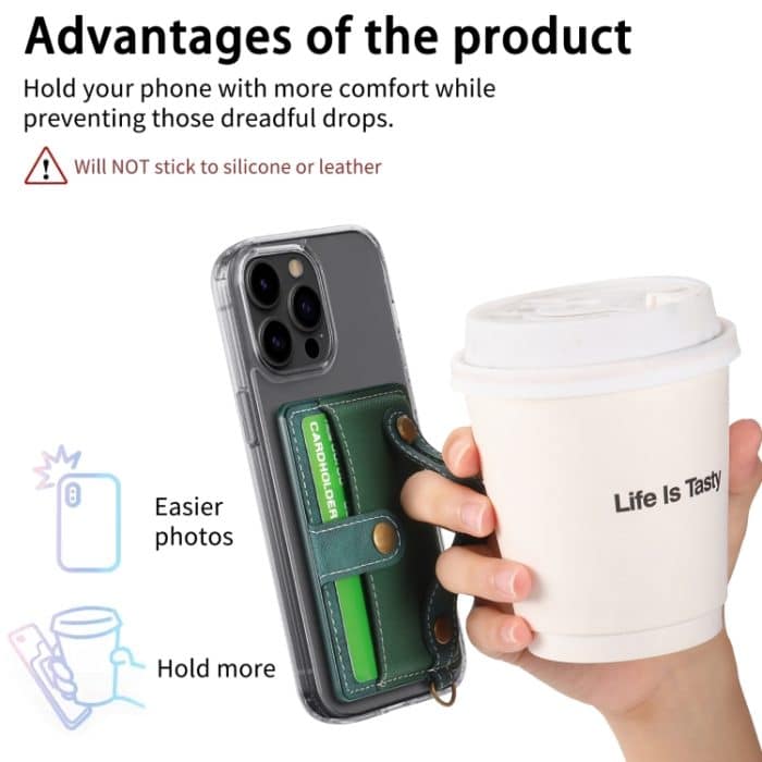 Selbstklebendes Telefonkartenetui mit Handschlaufe – Bild 4