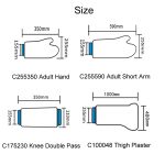 Frakturwasserdichtes Pflaster, postoperativer Badeschutz, C255350 Adult Hand, C255590 Adult Short Arm, C175230 Knee Double Pass, C100048 Thigh Plaster – Bild 3