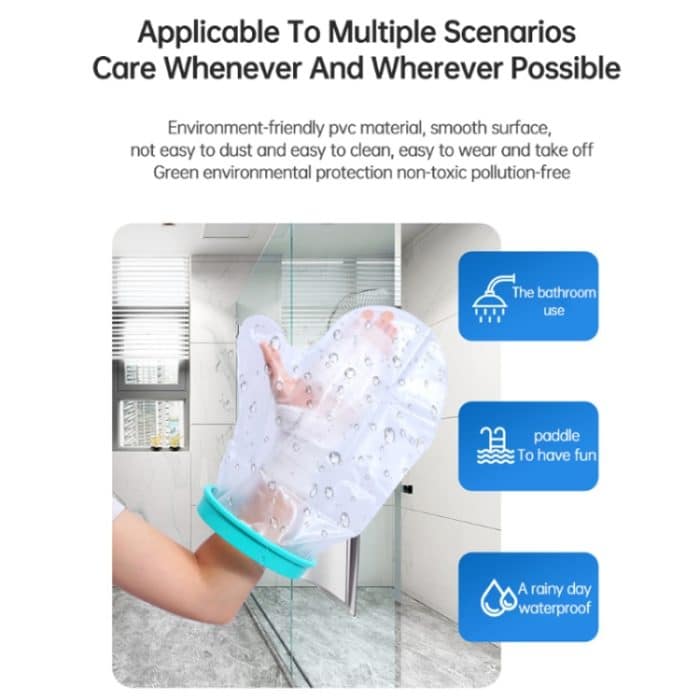 Frakturwasserdichtes Pflaster, postoperativer Badeschutz, C255350 Adult Hand, C255590 Adult Short Arm, C175230 Knee Double Pass, C100048 Thigh Plaster – Bild 4