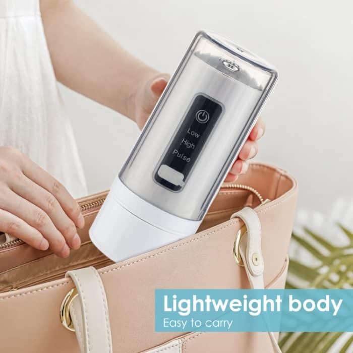 Tragbare speicherbare Zahnseide, intelligentes Zahnreinigungsinstrument, Haushalts-Zahnreiniger, With 4pcs Nozzles – Bild 12