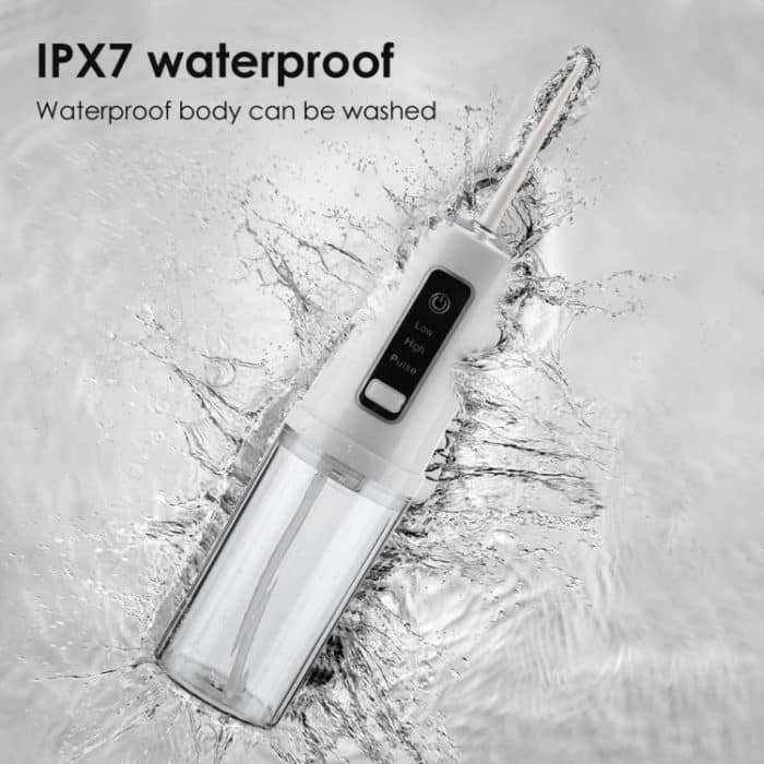 Tragbare speicherbare Zahnseide, intelligentes Zahnreinigungsinstrument, Haushalts-Zahnreiniger, With 4pcs Nozzles – Bild 6