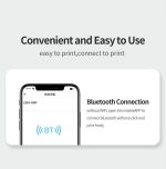 A32 Kleiner tragbarer selbstklebender Bluetooth-Taschen-Thermodrucker mit Fehlerfrage und Fotoetikett – Bild 6