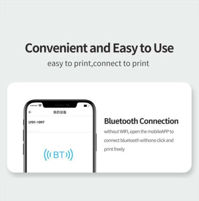 A32 Kleiner tragbarer selbstklebender Bluetooth-Taschen-Thermodrucker mit Fehlerfrage und Fotoetikett – Bild 6
