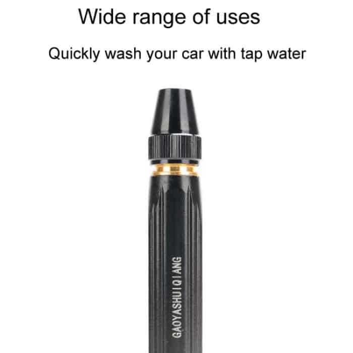 Haushalts-Hochdruck-Autowaschanlage, Metall-Wasserstrahl-Autobürsten-Booster-Düse, 4 Connector+5m Pipe, 2 Clamps – Bild 2