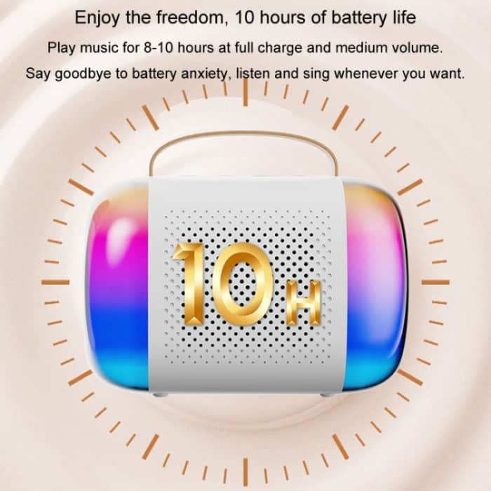 Tragbarer Bluetooth-Lautsprecher für Heim- und Außenbereich, kabelloses Karaoke-Audio, Y5 1 Microphone, Y5 2 Microphone – Bild 4