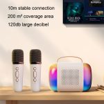 Tragbarer Bluetooth-Lautsprecher für Heim- und Außenbereich, kabelloses Karaoke-Audio, Y5 1 Microphone, Y5 2 Microphone – Bild 6