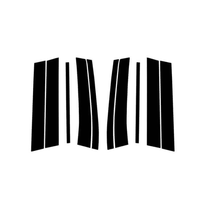 Für Volvo XC90 2003–2014, 10 Stück/Set, universeller dekorativer B-Säulen-Aufkleber für Links- und Rechtsantrieb – Bild 1