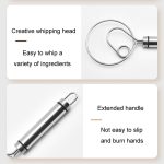 Edelstahl-Mehlmischer, Mehl- und Eierschläger, Nudelherstellungswerkzeuge, Single Circle, Double Circle – Bild 4