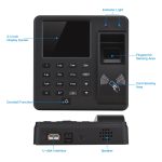 M10 Smart-ID-Kartenerkennung, Fingerabdruck-Zugangskontrolle, All-in-One-Anwesenheitsmaschine, English Version – Bild 3