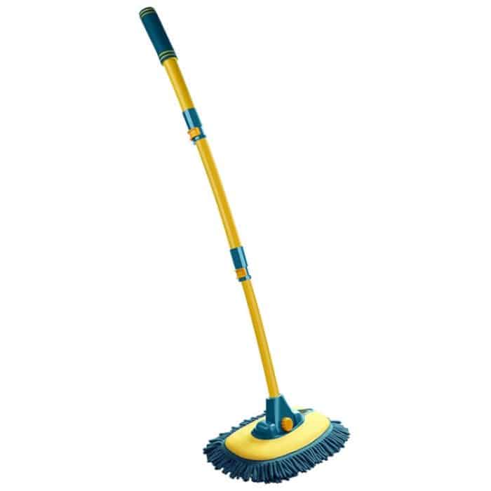 Gebogener Stab-Autowaschmopp, einziehbares Reinigungswerkzeug, kein Schaden für das Auto, spezielle weiche Bürste, Lake Green – Bild 1