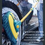 Gebogener Stab-Autowaschmopp, einziehbares Reinigungswerkzeug, kein Schaden für das Auto, spezielle weiche Bürste, Lake Green – Bild 11