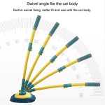 Gebogener Stab-Autowaschmopp, einziehbares Reinigungswerkzeug, kein Schaden für das Auto, spezielle weiche Bürste, Lake Green – Bild 4